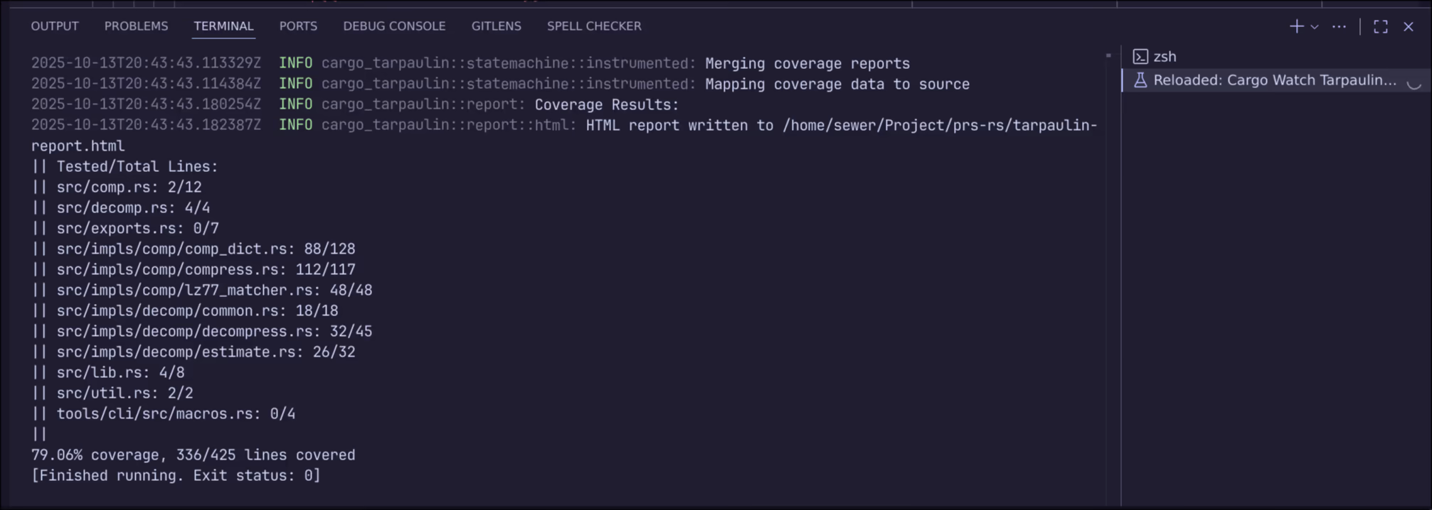 Run Coverage Task